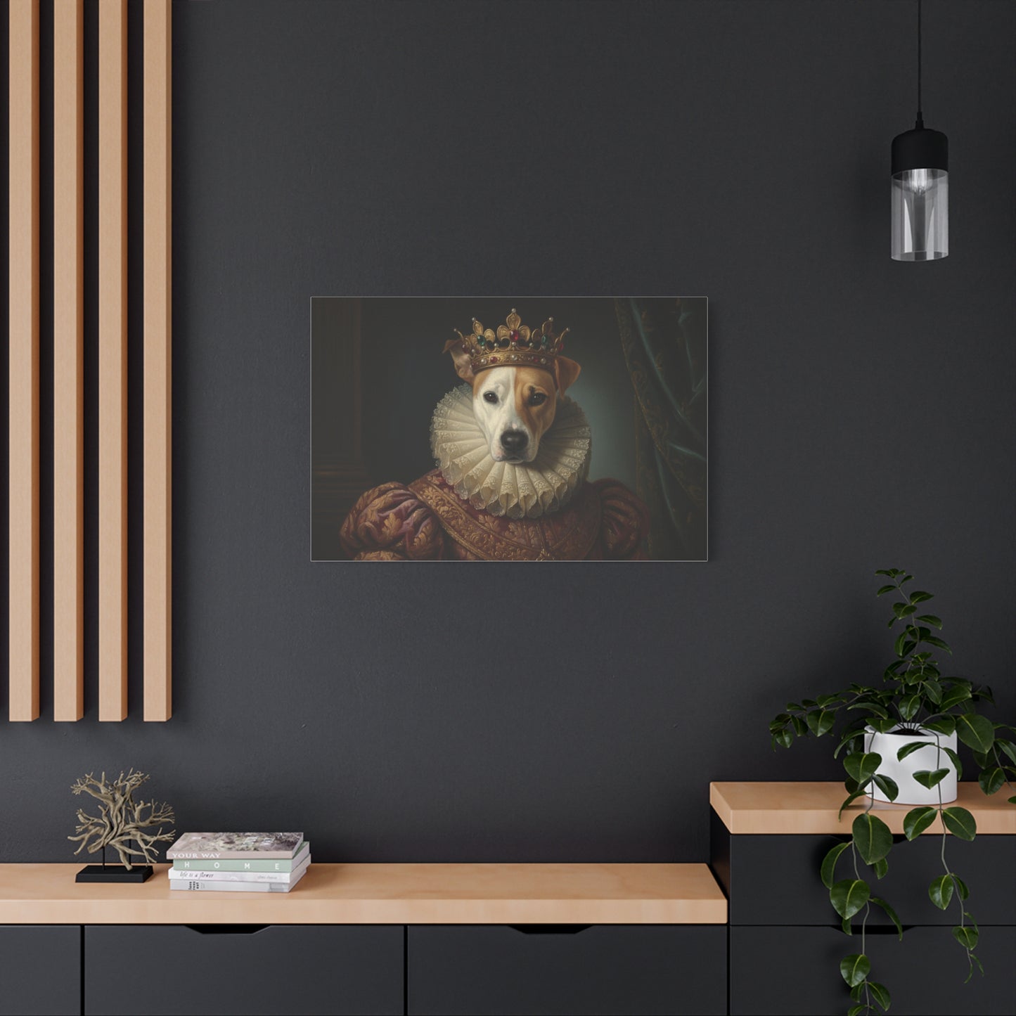 Personalized Vintage Pet Portrait Canvas Wall Art