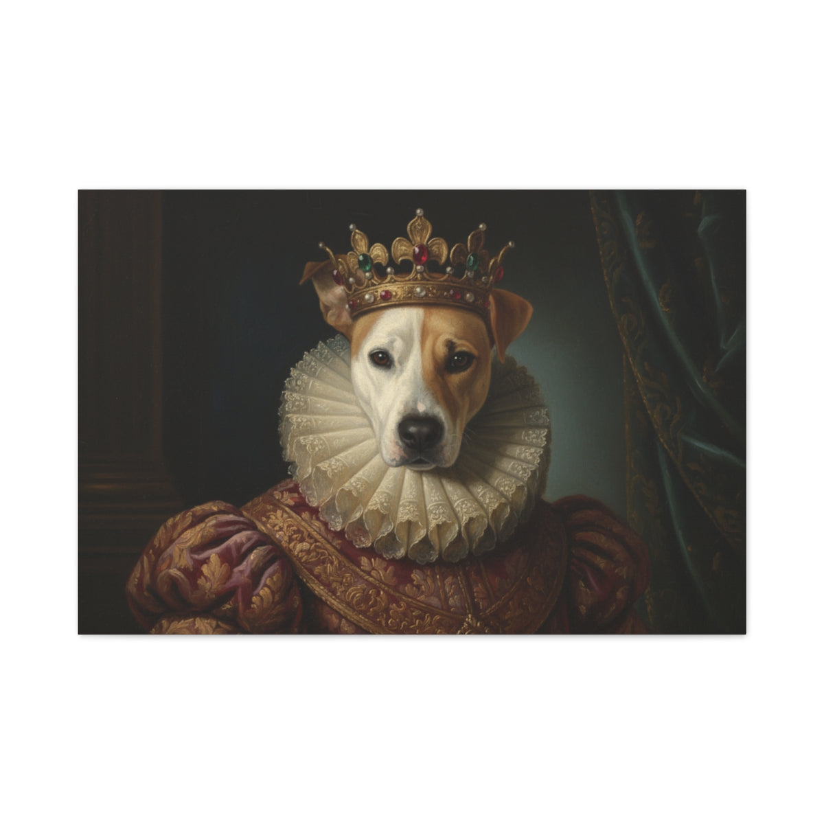 Personalized Vintage Pet Portrait Canvas Wall Art