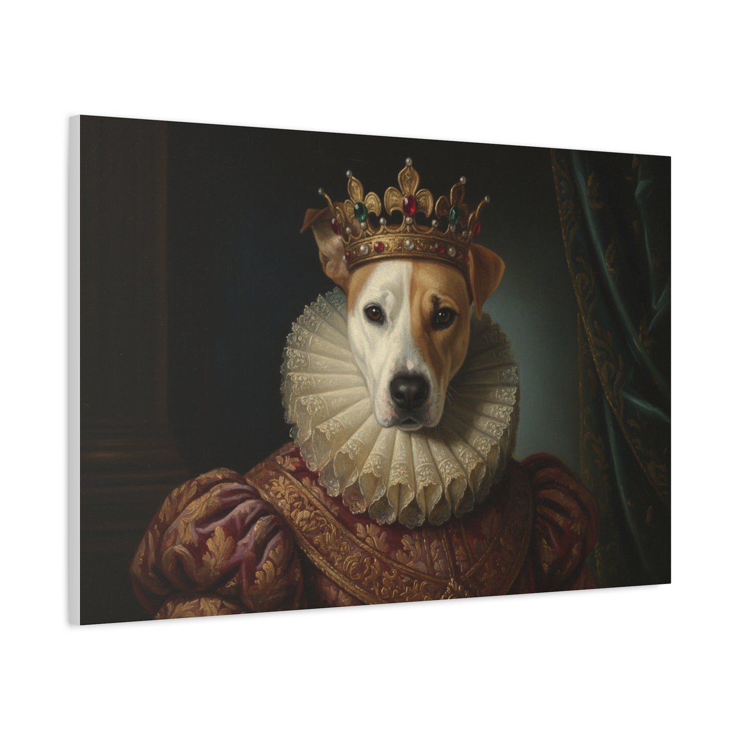 Personalized Vintage Pet Portrait Canvas Wall Art