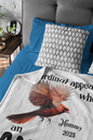 Cardinal Memorial Mink Sherpa Blanket 60×80 - Personalization
