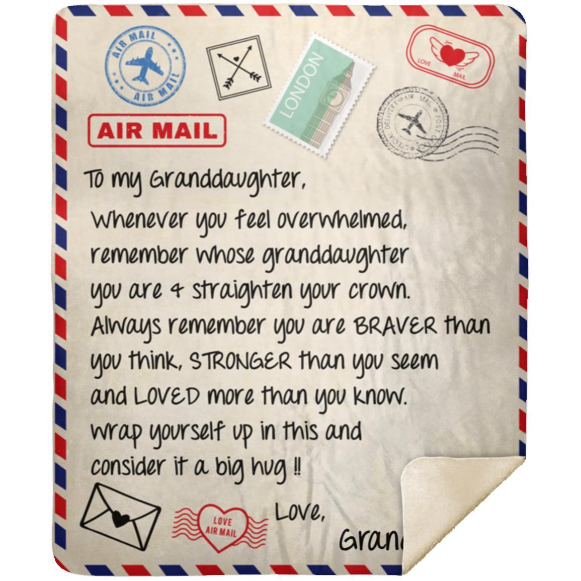 Virtual Hug Postal Air Delivery Blanket