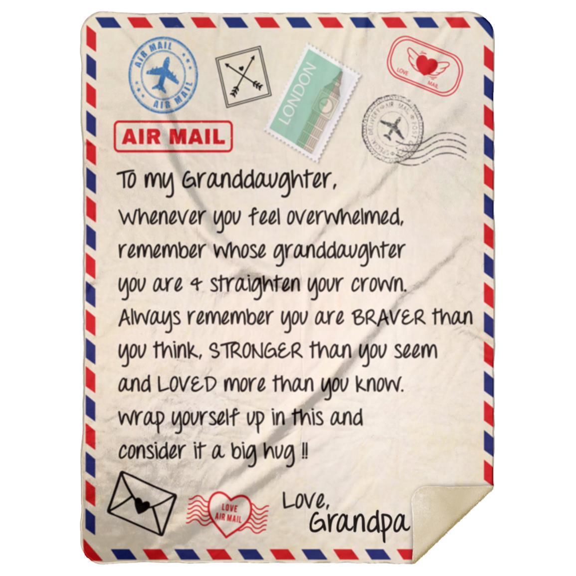 Virtual Hug Postal Air Delivery Blanket