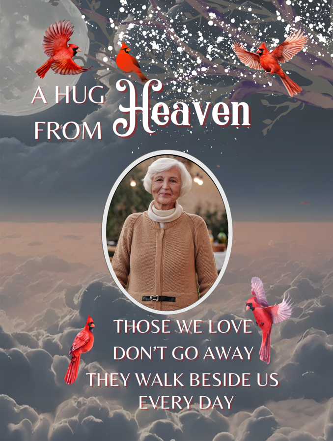 A Hug From Heaven | 60 x 80 Photo Memorial Blanket