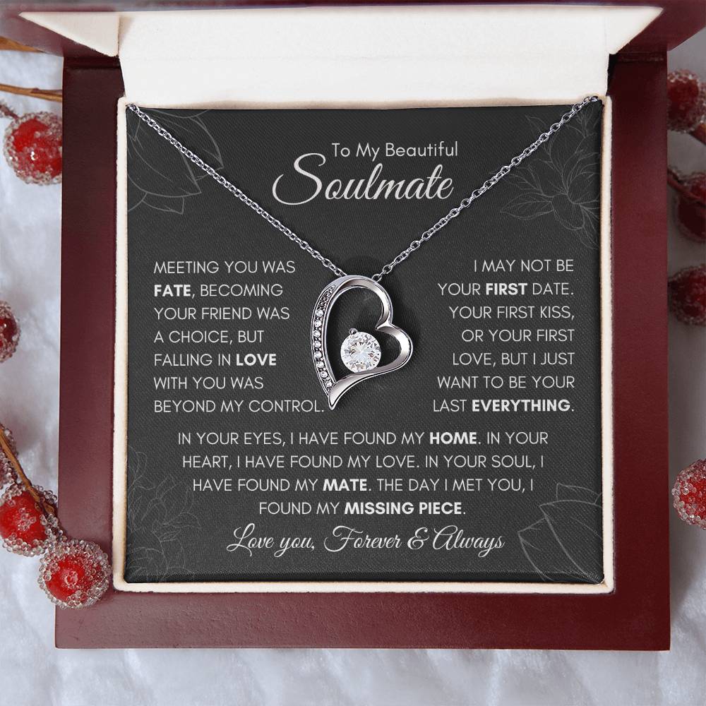 To My Soulmate | "I Just Want to Be Your Last Everything." | Forever love Necklace 💞