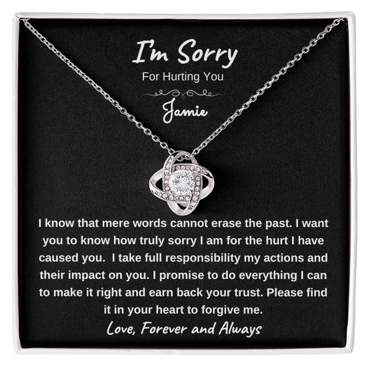 I'm Sorry | Personalized Love Knot