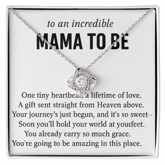 y Baby Foot Heart Pendant Necklace With Gift Box Card, Birthday Gift For Mother