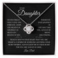 To My Daughter | Deep In Your Heart (Love Knot Necklace)
