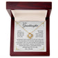 To My Granddaughter | Brave and Strong | Love Knot Necklace