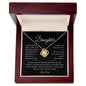 To My Daughter | Deep In Your Heart (Love Knot Necklace)