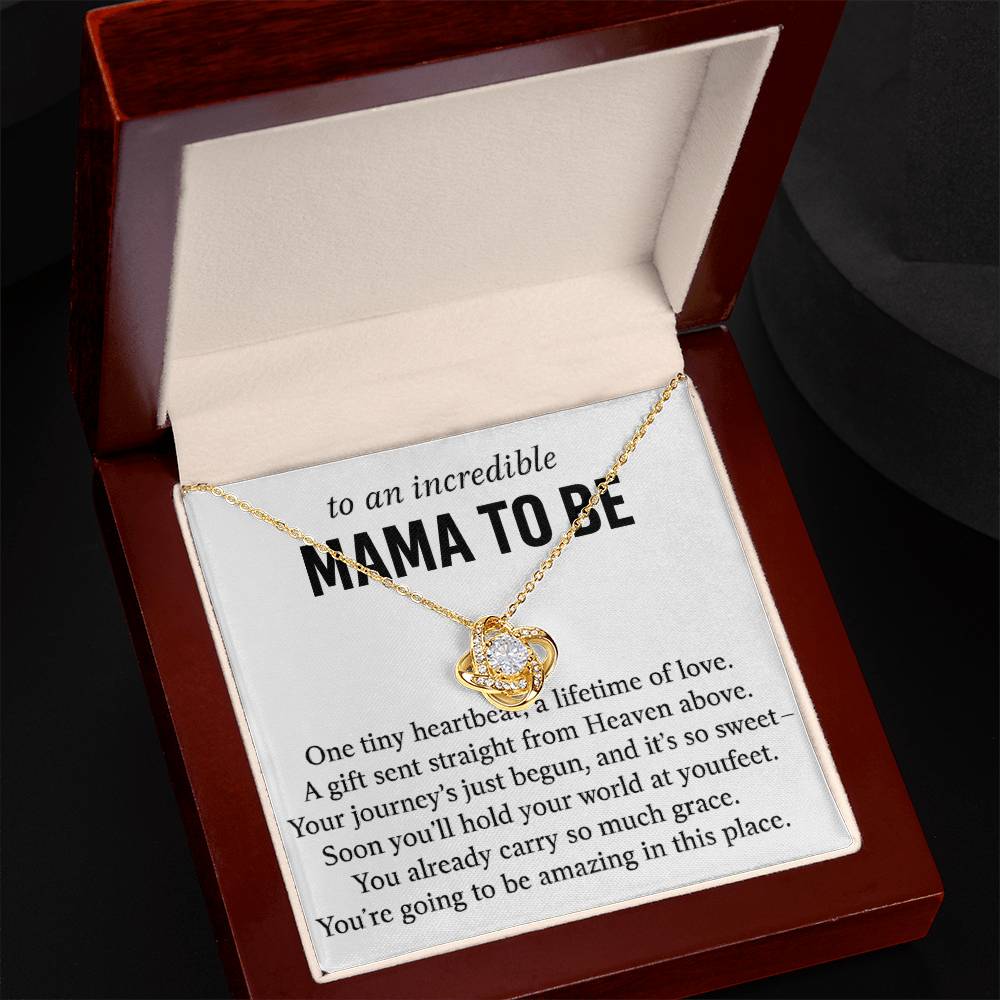 y Baby Foot Heart Pendant Necklace With Gift Box Card, Birthday Gift For Mother