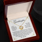 To My Granddaughter | Brave and Strong | Love Knot Necklace