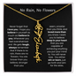 [LIMITED TIME ONLY] No Rain - No Flowers - Never Forget That I Love You | Birth Flower Name Necklace