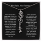 [LIMITED TIME ONLY] No Rain - No Flowers - Never Forget That I Love You | Birth Flower Name Necklace