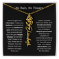 [LIMITED TIME ONLY] No Rain - No Flowers - Never Forget That I Love You | Birth Flower Name Necklace
