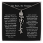 [LIMITED TIME ONLY] No Rain - No Flowers - Never Forget That I Love You | Birth Flower Name Necklace