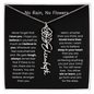[LIMITED TIME ONLY] No Rain - No Flowers - Never Forget That I Love You | Birth Flower Name Necklace