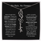 [LIMITED TIME ONLY] No Rain - No Flowers - Never Forget That I Love You | Birth Flower Name Necklace