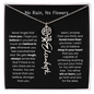 [LIMITED TIME ONLY] No Rain - No Flowers - Never Forget That I Love You | Birth Flower Name Necklace