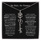 [LIMITED TIME ONLY] No Rain - No Flowers - Never Forget That I Love You | Birth Flower Name Necklace