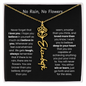 [LIMITED TIME ONLY] No Rain - No Flowers - Never Forget That I Love You | Birth Flower Name Necklace