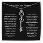[LIMITED TIME ONLY] No Rain - No Flowers - Never Forget That I Love You | Birth Flower Name Necklace