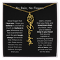 [LIMITED TIME ONLY] No Rain - No Flowers - Never Forget That I Love You | Birth Flower Name Necklace