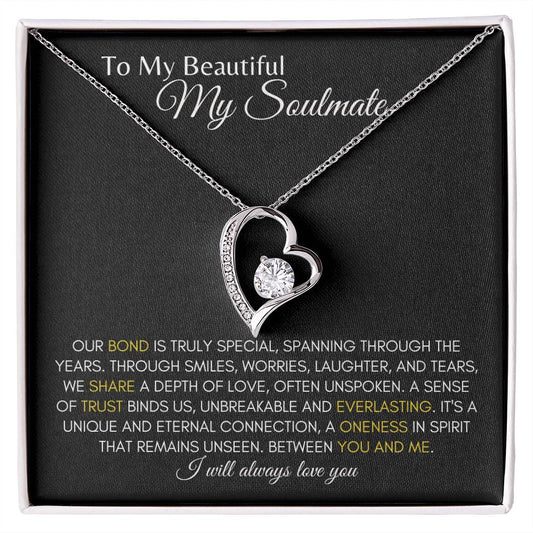 To My Soulmate | Everlasting Bond - Forever Love Necklace