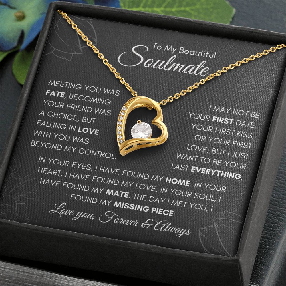 To My Soulmate | "I Just Want to Be Your Last Everything." | Forever love Necklace 💞