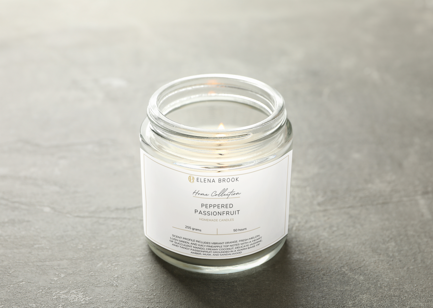 TranquilGlow Luxury Candle Collection by Elena Brook