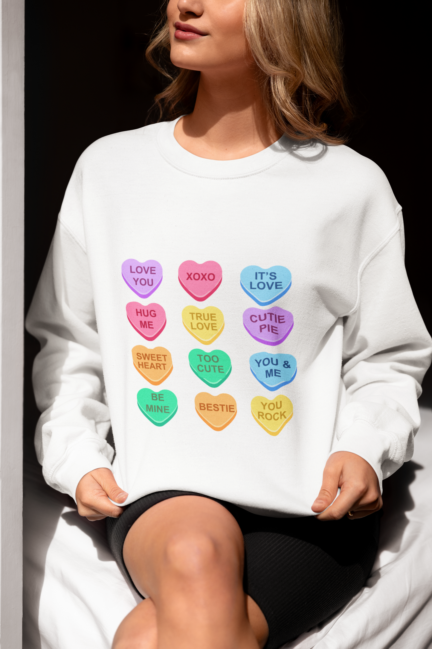 Candy Hearts Valentine's Day Sweatshirt