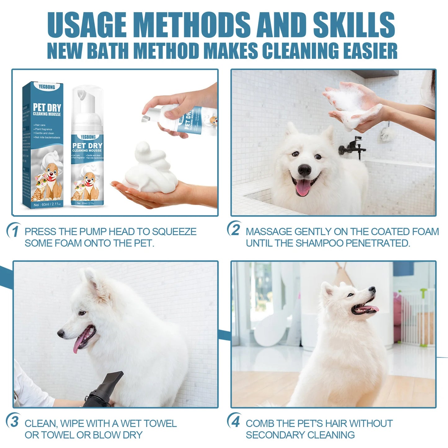 FurryFresh QuickClean Mousse