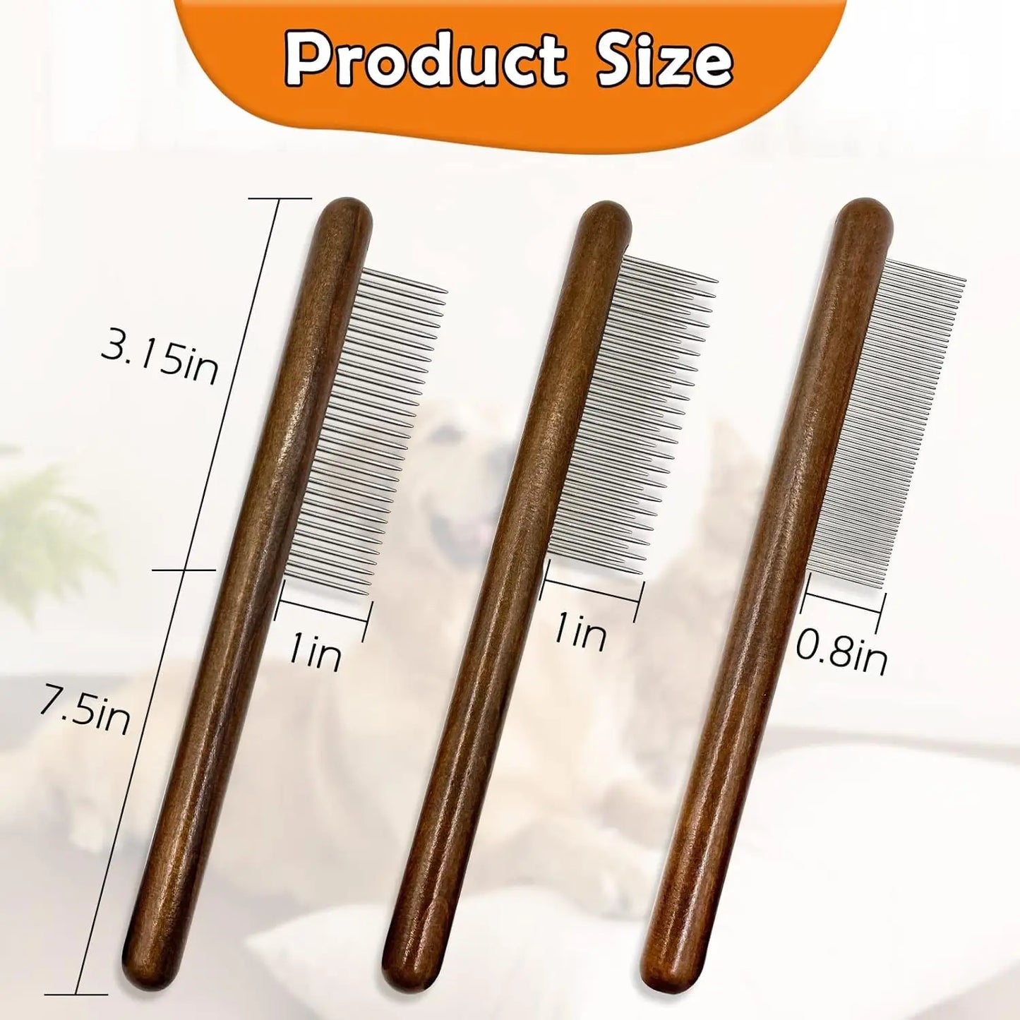 Paw-Fect Groom Trio: Deluxe Cat Combs