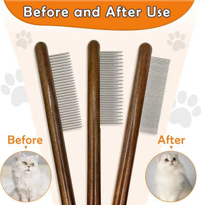 Paw-Fect Groom Trio: Deluxe Cat Combs